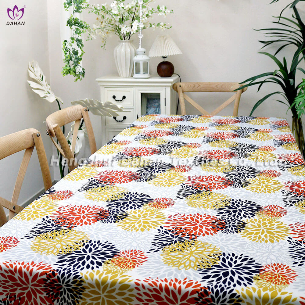 100% Polyester printed​ tablecloth. TP132