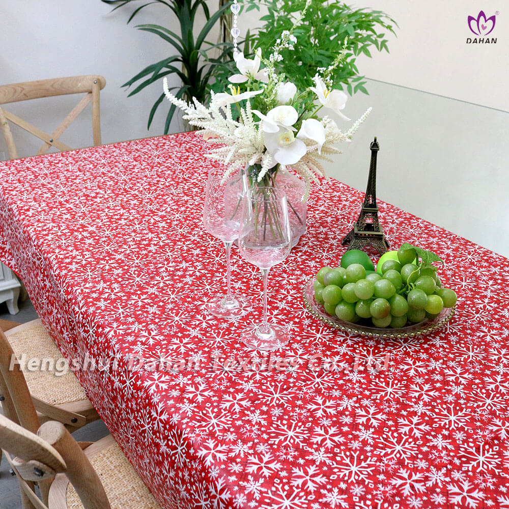 PEVA Christmas printed tablecloth. TP148