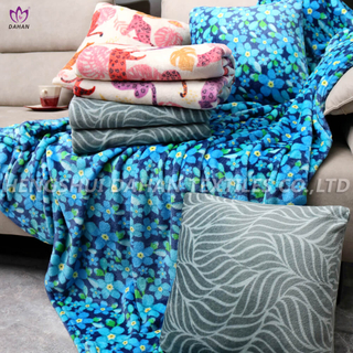 BK264 Printing flannel blanket and pillow. 