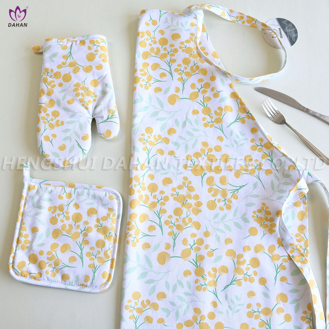 Printed apron set 3pk
