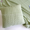 BK318 Knitted blanket and pillow .