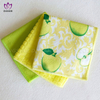 Printing and solid color microfiber kitchen towel. 3pk