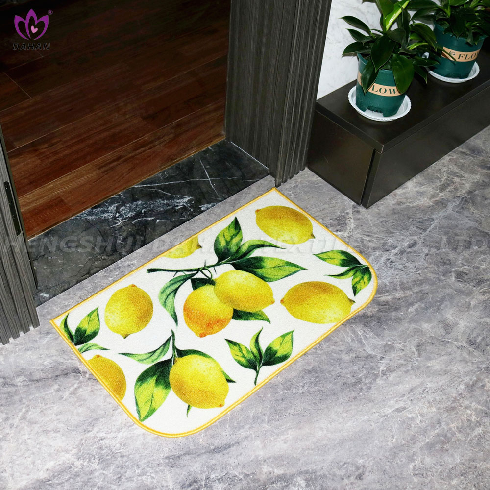 1782 Waterproof and non-slip printed ground mat for kitchen.