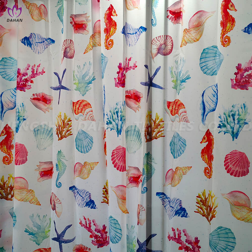 PEVA Printed shower curtain. SC02