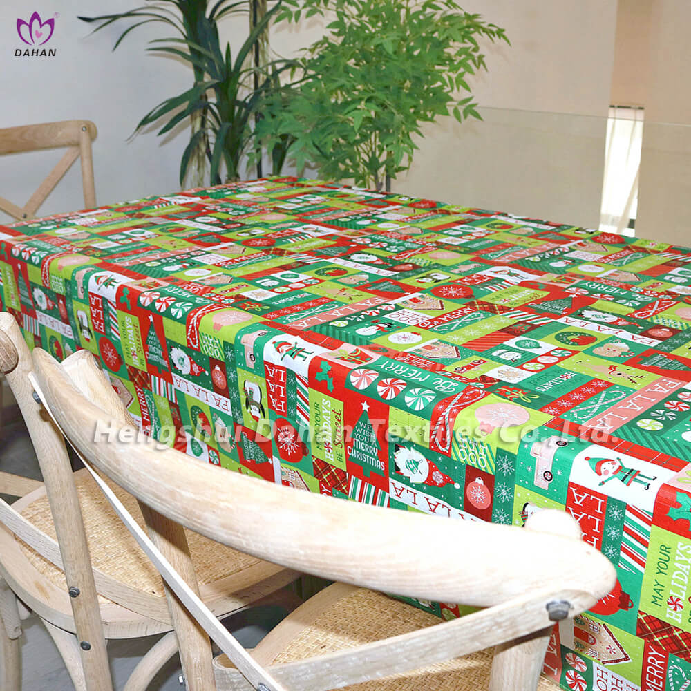 PEVA Christmas printed tablecloth. TP146