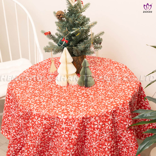 Christmas printed PEVA tablecloth. TP92