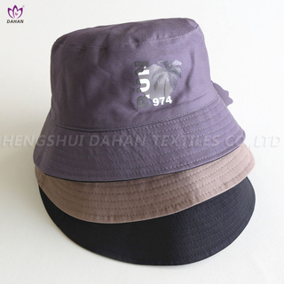 HA75 100%Cotton printed bucket hat.