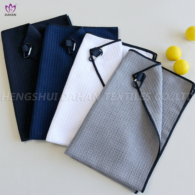 Microfiber golf towels. 