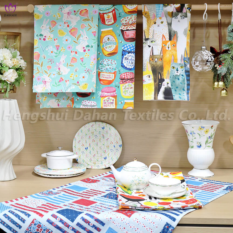 PR44 Printed tea towels.