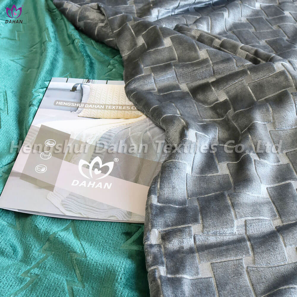BK315 Embossed flannel blankets. 