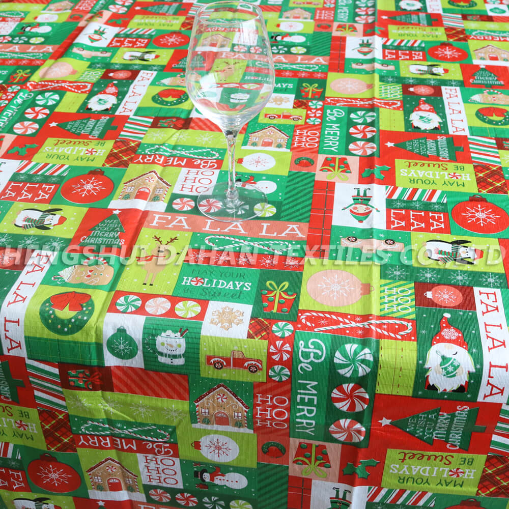 PEVA Christmas printed tablecloth. TP146