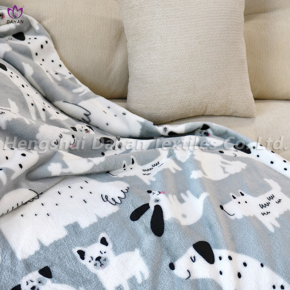 BK390 Flannel printed blankets. 