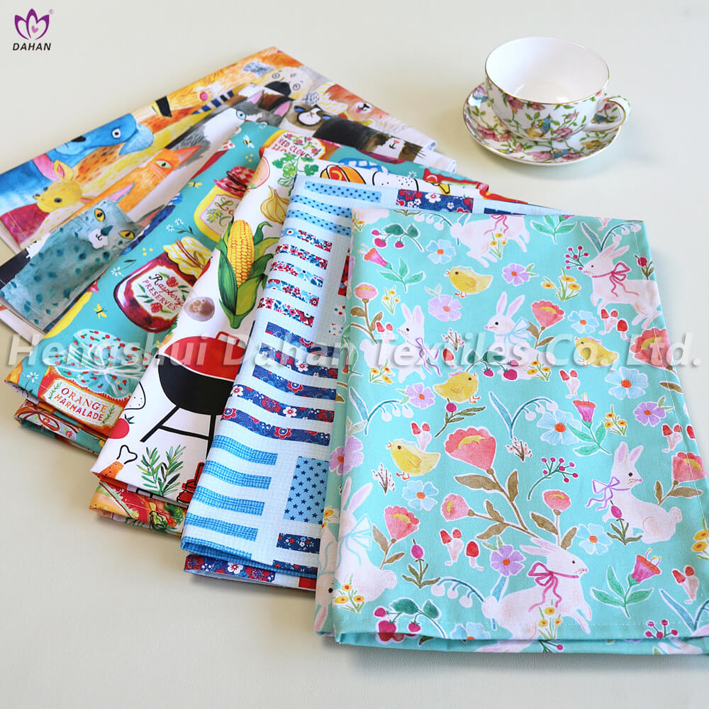 PR44 Printed tea towels.