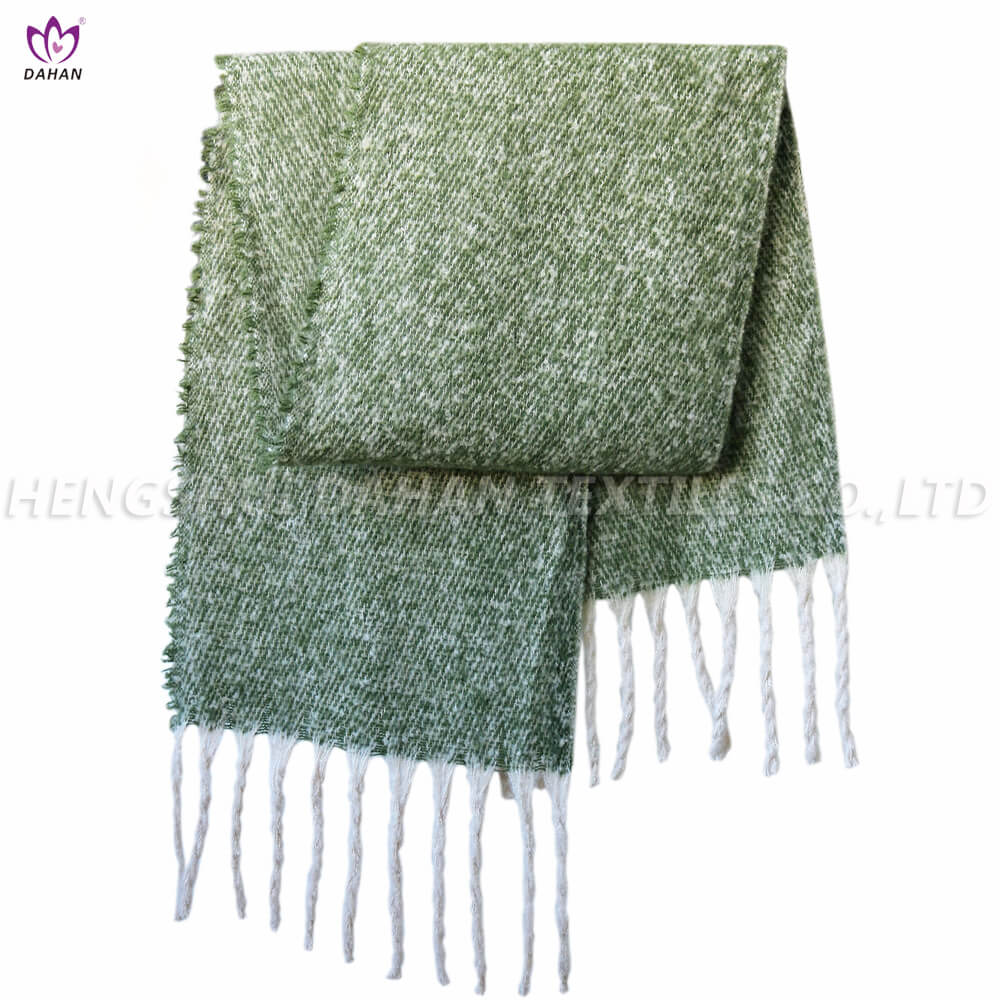 100% Polyester tassel scarf